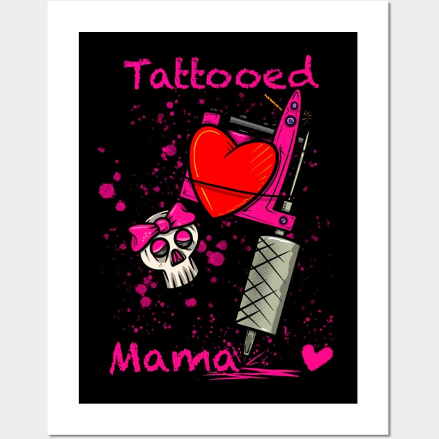 Tattooed mama Wall Art by Chillateez 